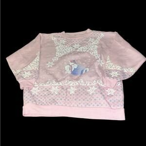 VINTAGE Hello Teddy By Spumoni 80s Polar Bear Sweater Kids Size Large